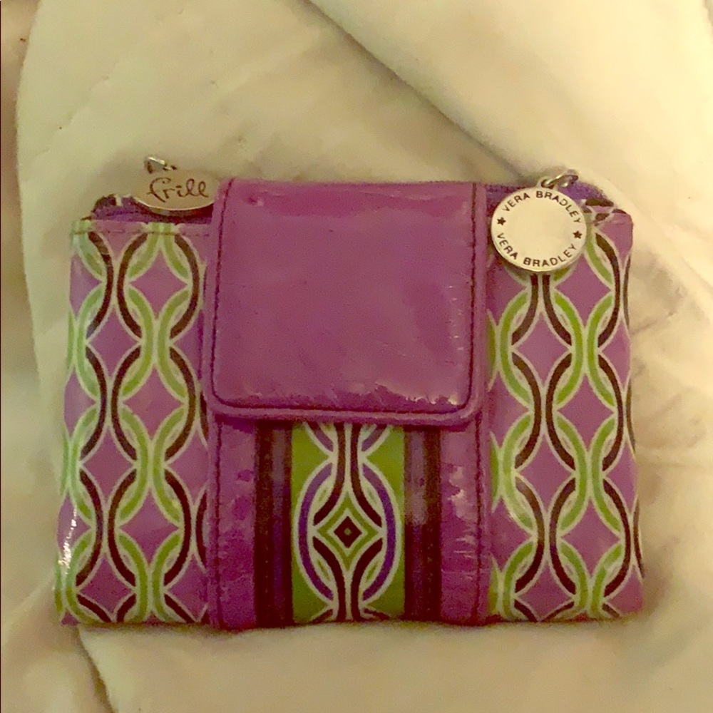 Vera Bradley Purple Punch Floral Wallet (retired)